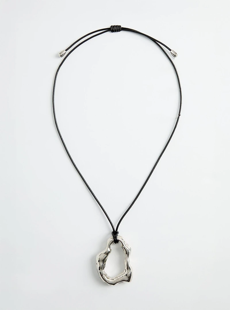 Organic Cord Pendant Necklace
