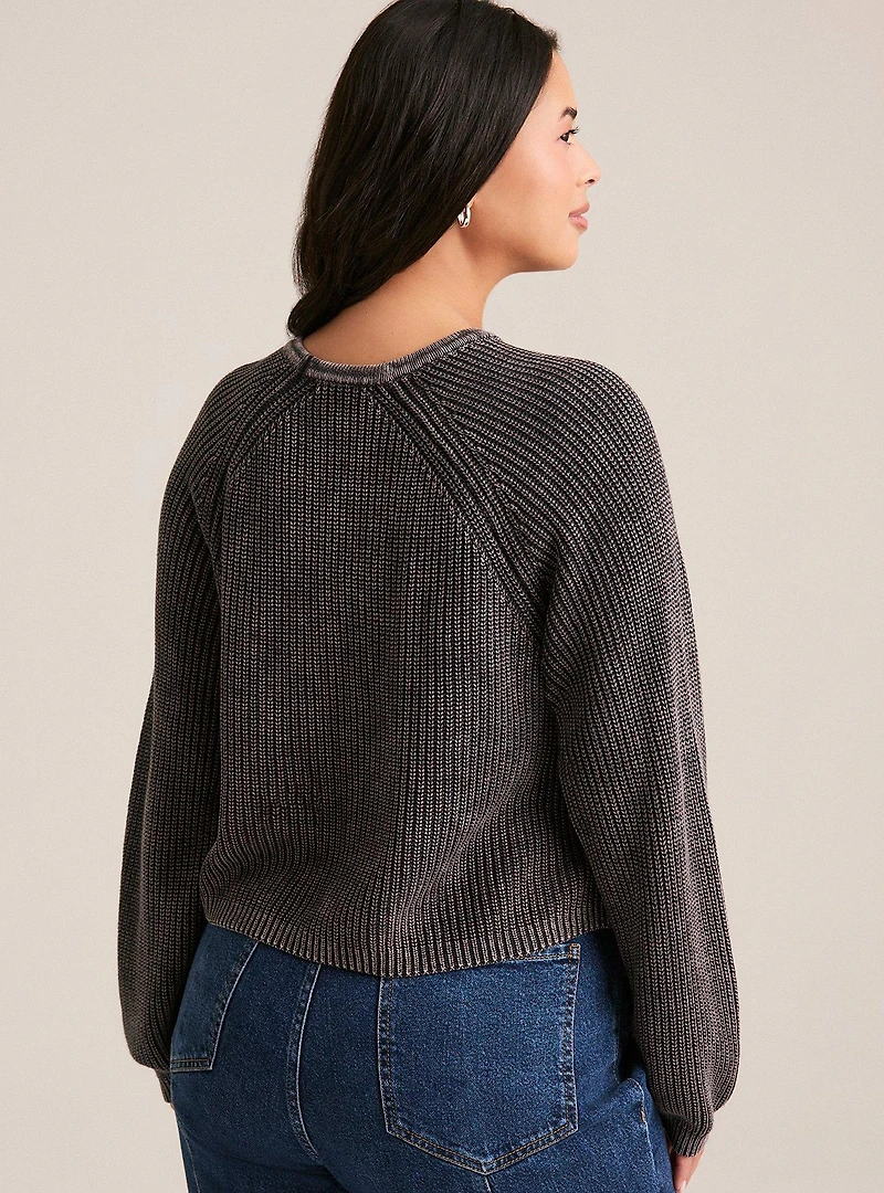 Festi Cropped Crew Sweater
