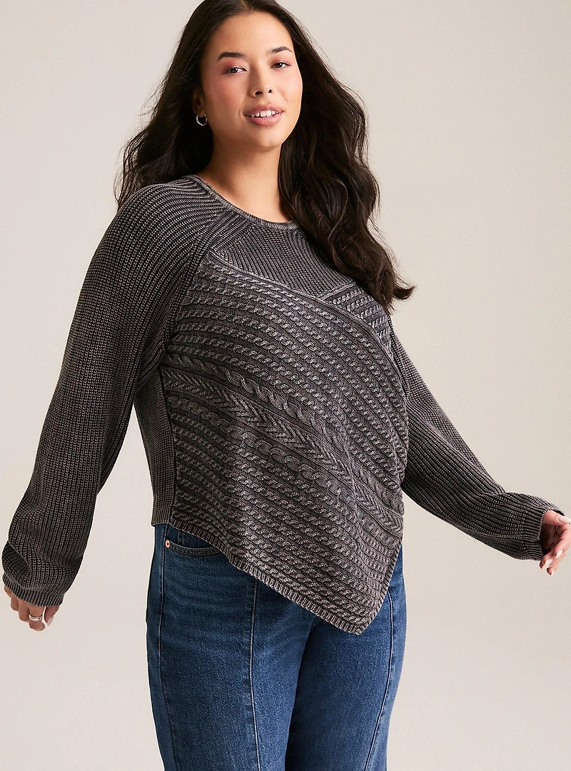 Festi Cropped Crew Sweater