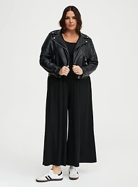 Rib Knit Wide Leg Jumpsuit