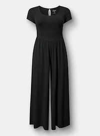 Rib Knit Wide Leg Jumpsuit