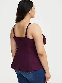 Seamed Peplum Top