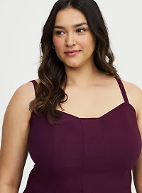 Seamed Peplum Top