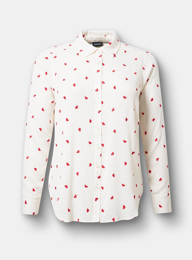 Lizzie Embroiderd Button-Up Shirt
