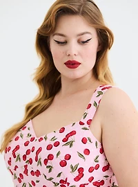 Retro Chic Sweetheart Crop Top