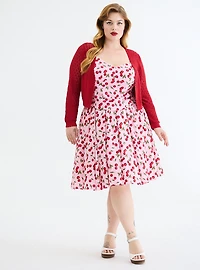 Retro Chic Sweetheart Crop Top