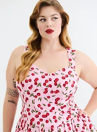 Retro Chic Sweetheart Crop Top