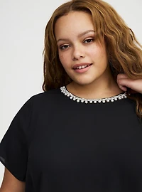 Abbey Embellished Neckline Top