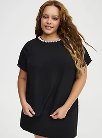 Abbey Embellished Neckline Top