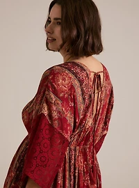 Festi Crochet Trim Maxi Dress