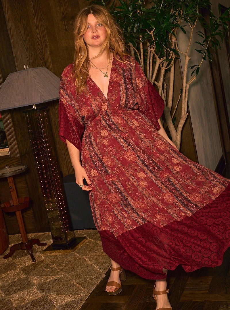 Festi Crochet Trim Maxi Dress