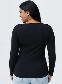 Heart Ring Long Sleeve Top