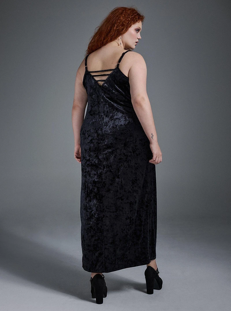 Nightfall Velour Maxi Dress
