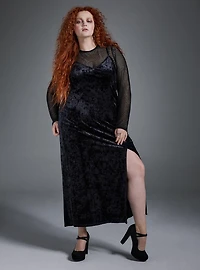 Nightfall Velour Maxi Dress