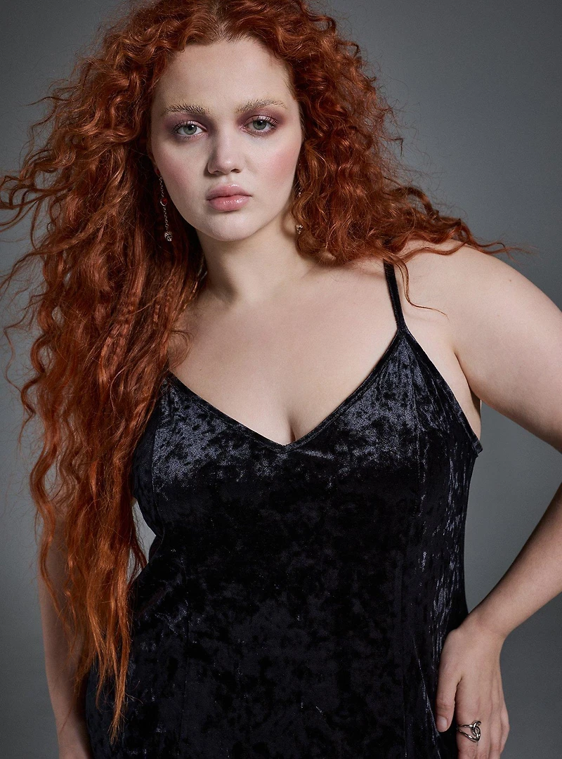 Nightfall Velour Maxi Dress