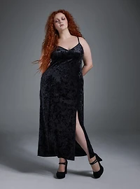 Nightfall Velour Maxi Dress