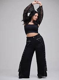 Nightfall Bell Sleeve Lace & Chain Bolero