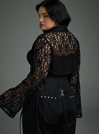 Nightfall Bell Sleeve Lace & Chain Bolero