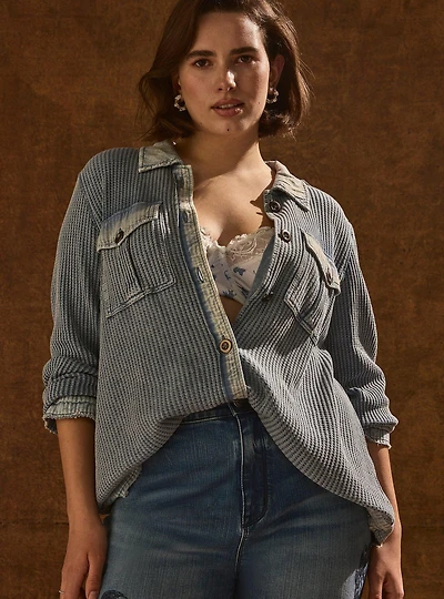 Festi Waffle Shacket