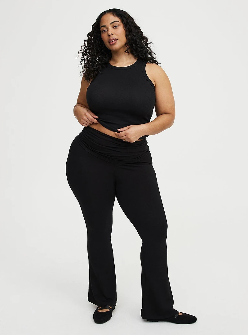 Full Length Foldover Flare Legging