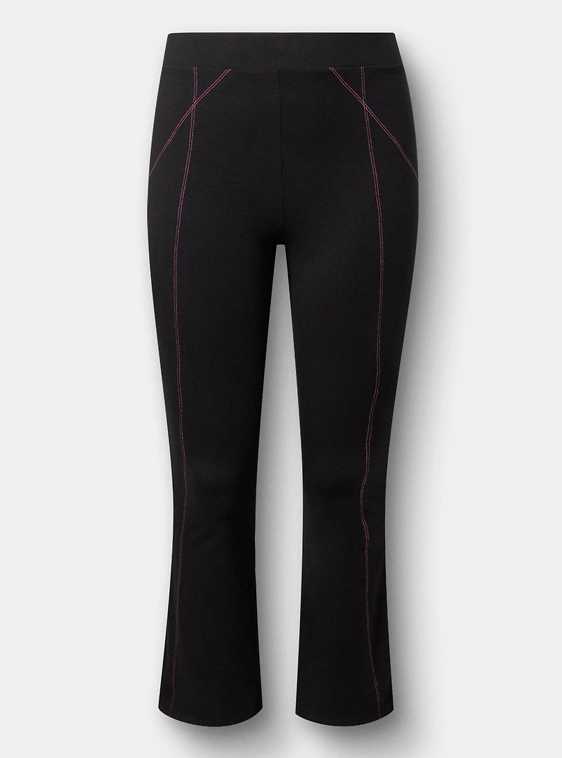 Full Length Contrast Stitch Bootcut Legging