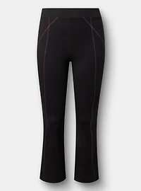 Full Length Contrast Stitch Bootcut Legging