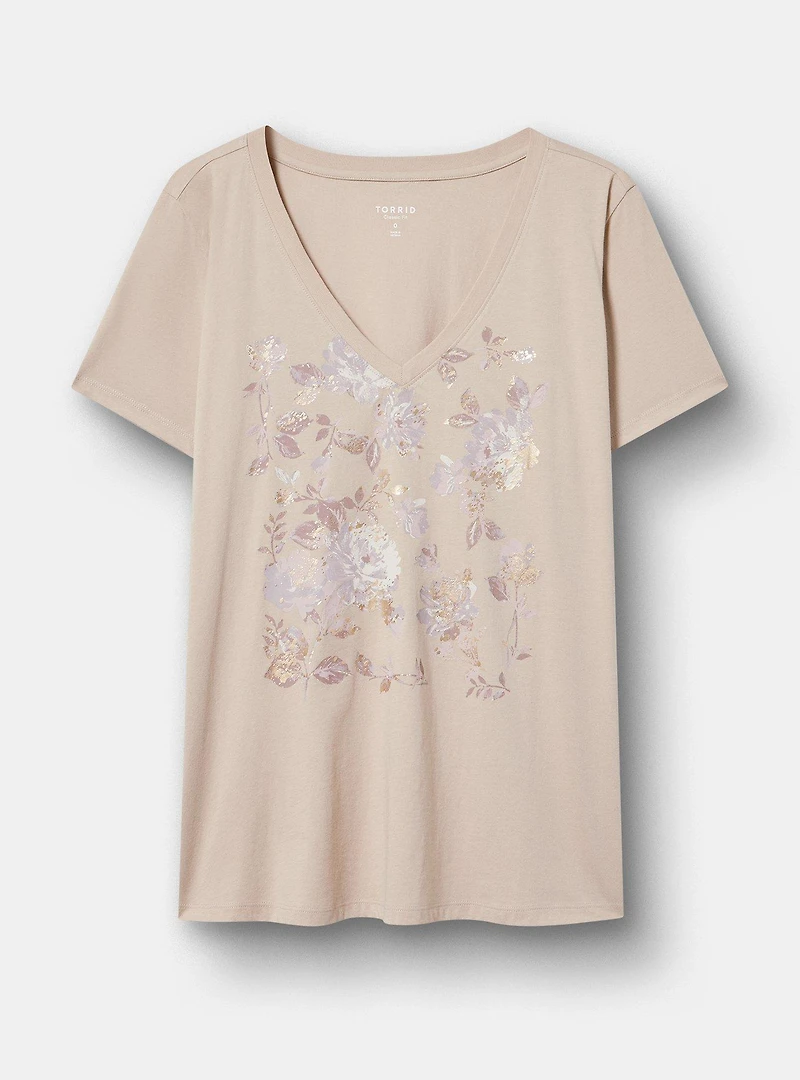 Classic Cotton V-Neck Tee