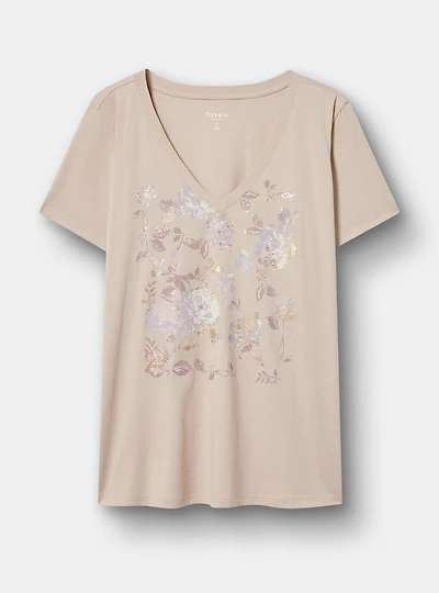 Classic Cotton V-Neck Tee