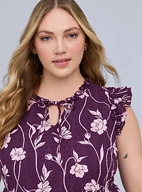Belle Isle Flutter Sleeve V-Neck Dress