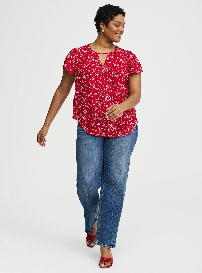 Harper Flutter Sleeve Blouse