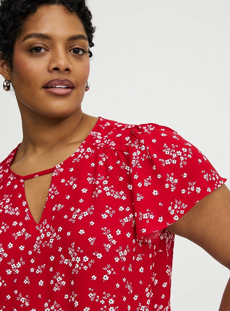 Harper Flutter Sleeve Blouse