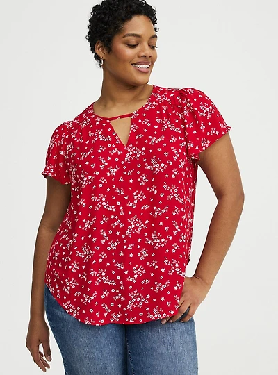 Harper Flutter Sleeve Blouse