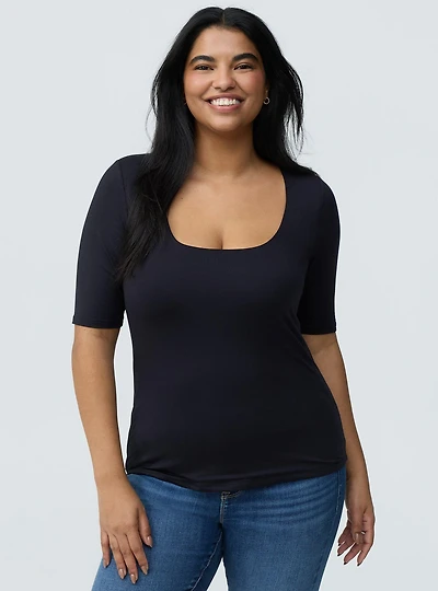 Smoothing Square Neck Top