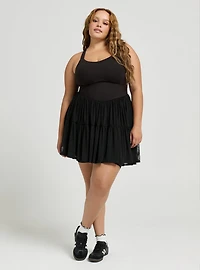 Performance Core Mesh Ruffle 2fer Active Dress
