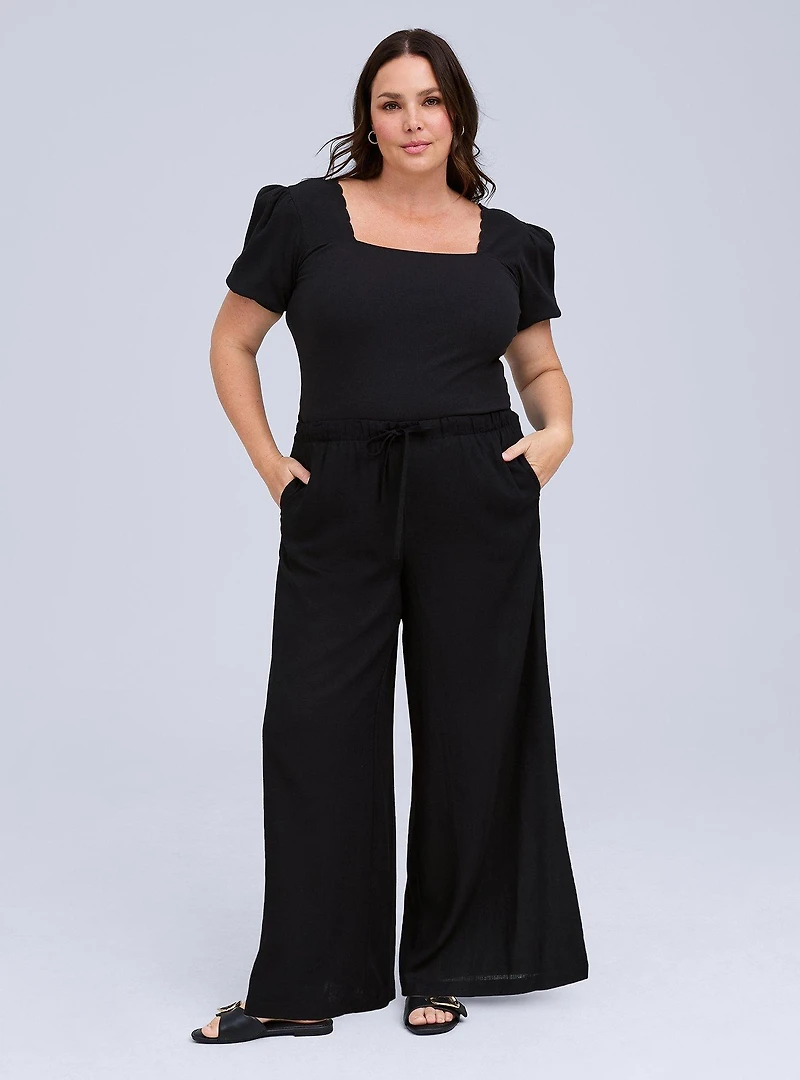 BELLE ISLE PULL ON WIDE LEG PANT