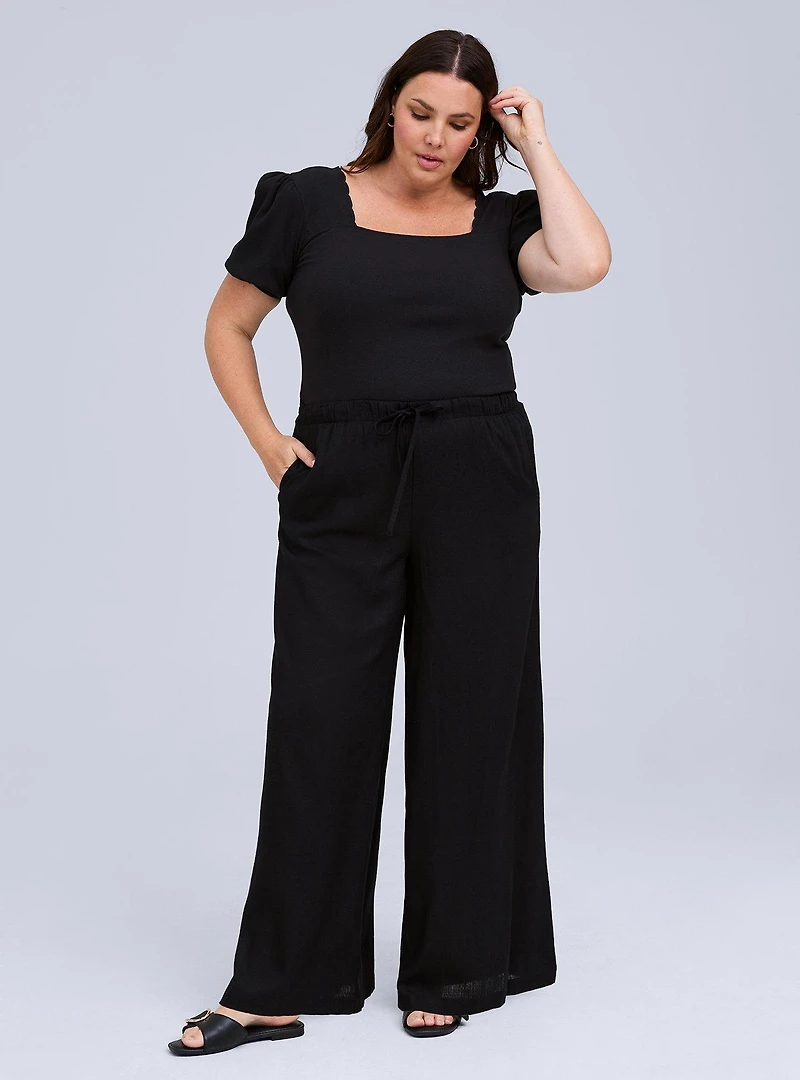 BELLE ISLE PULL ON WIDE LEG PANT