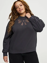Cozy Fleece Butterfly Sweatshirt