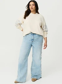 French Terry Contrast Sweatshirt