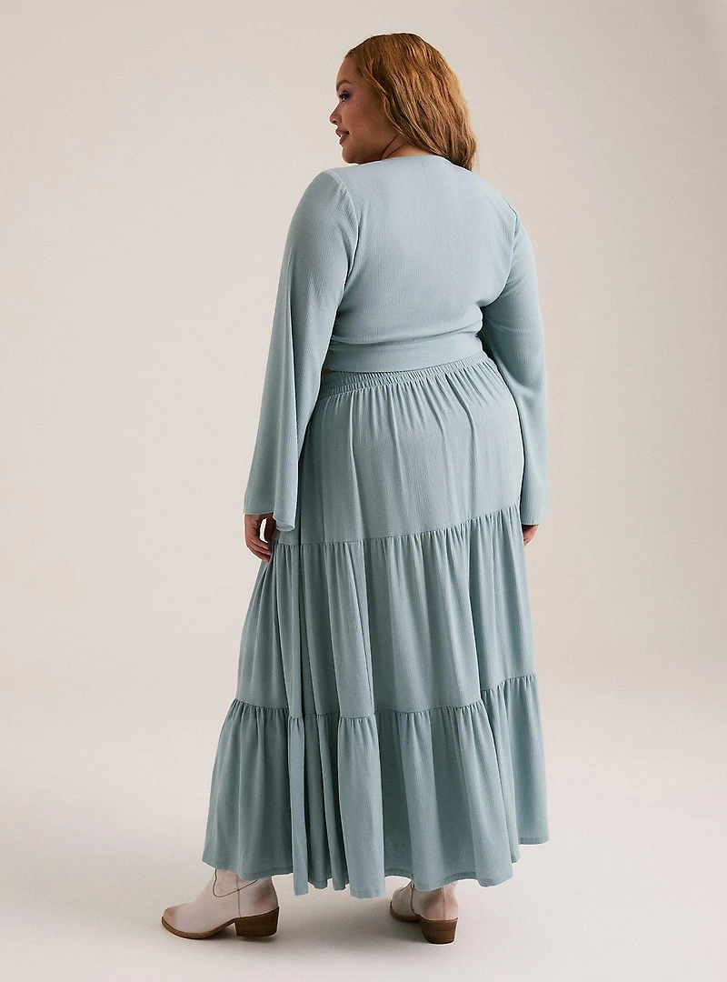 Festi Tie-Front Maxi Skirt Set