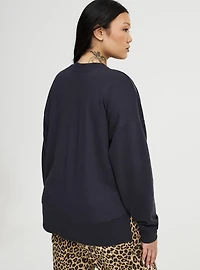French Terry Drop Shoulder Sweatshirt