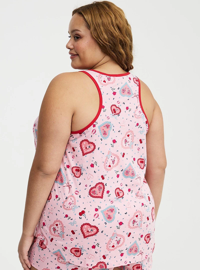Cotton Racerback Sleep Tank