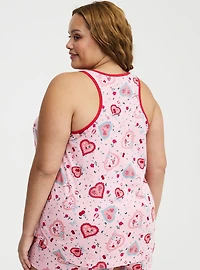 Cotton Racerback Sleep Tank