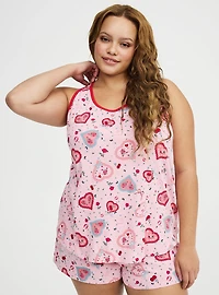 Cotton Racerback Sleep Tank