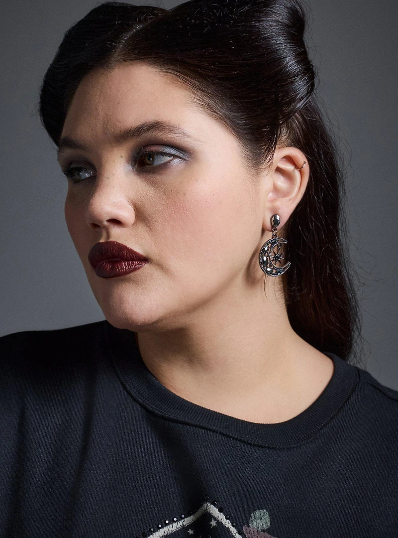 Celestial Rhinestone Drop Earrings