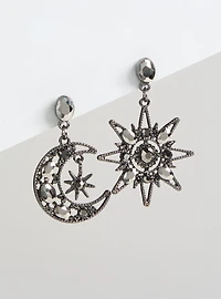 Celestial Rhinestone Drop Earrings