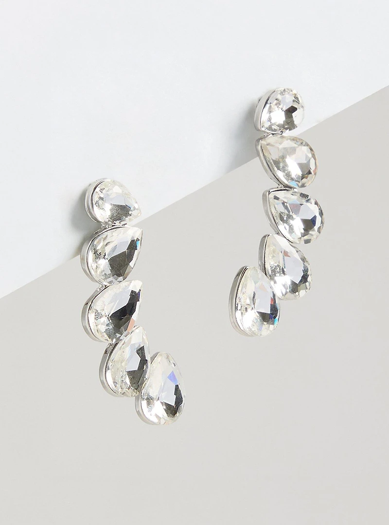 Rhinestone Crawler Earring