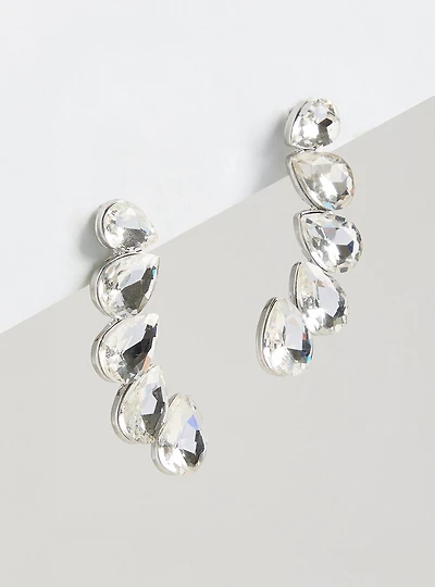 Rhinestone Crawler Earring