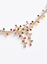 Holiday Lights Bow Necklace