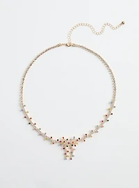 Holiday Lights Bow Necklace
