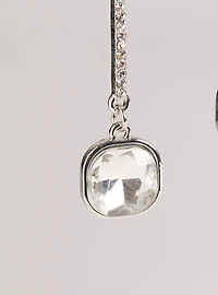 Pave Linear Drop Earrings